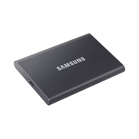Внешний SSD диск Samsung T7 R1050/W1000 Мб/сек, USB 3.2, 1Тб, серый